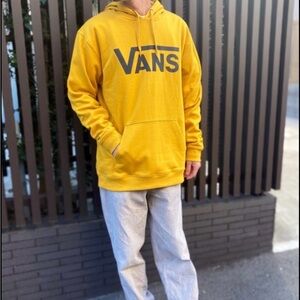 Men’s Size Small Mustard Yellow Vans Hoodie
